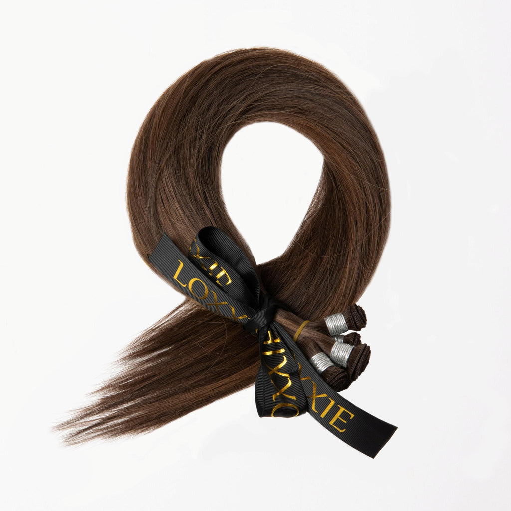 Loxxie 18" Hybrid Weft Caramel Brownie- 18 gram weft image 1